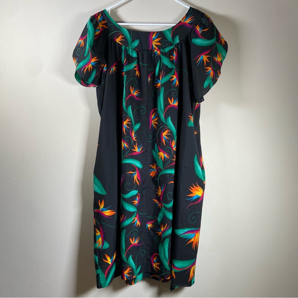 Vintage Handmade Birds of Paradise Tent Dress - Picture 2 of 7